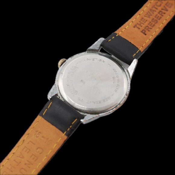 Vintage Wadsworth 305 Dress Men\'s Mechanical Wristwatch Swiss Steel & Chrome